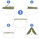 Aluminum Folding Camping Cot with Oxford Fabric & Carry Bag - Image 6