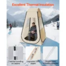 47" x 47" Pop-Up Clear Sports Tent with Floor Mat & Waterproof Cover - Image 6