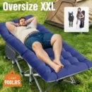 XXL Heavy-Duty Folding Camping Cot with Removable Mattress - Image 3