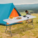 Heavy-Duty Folding Table with Carry Handle & Safety Lock