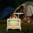 45L Folding Camping Table with Storage Box, LED Light & Expandable Top - Image 6