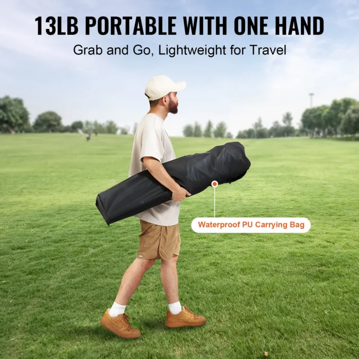 Heavy-Duty Folding Camp Chair with Cooler Pocket & Storage - Image 2