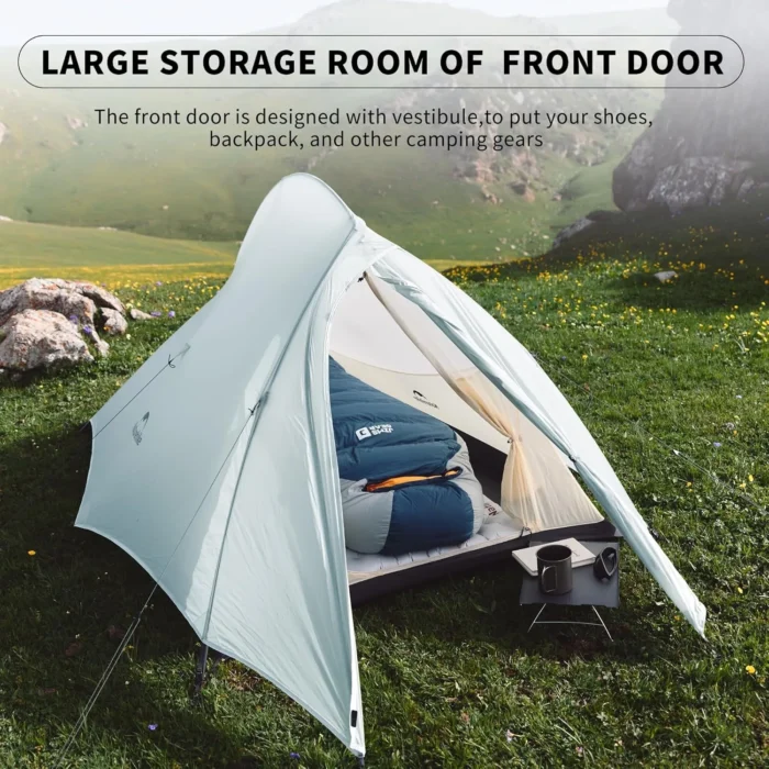 Naturehike Cloud Up UL 1/2 Person Tent Ultralight Camping Tent Double Layer Waterproof Backpacking Tent Outdoor Hiking Tent - Image 3