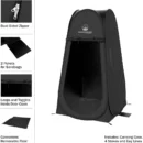 Pop-Up Privacy Pod Tent for 1–2 People – Portable Shower, Dressing Room, or Toilet Stall with Carry Bag Description: - Image 3