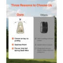 47" x 47" Pop-Up Clear Sports Tent with Floor Mat & Waterproof Cover - Image 5
