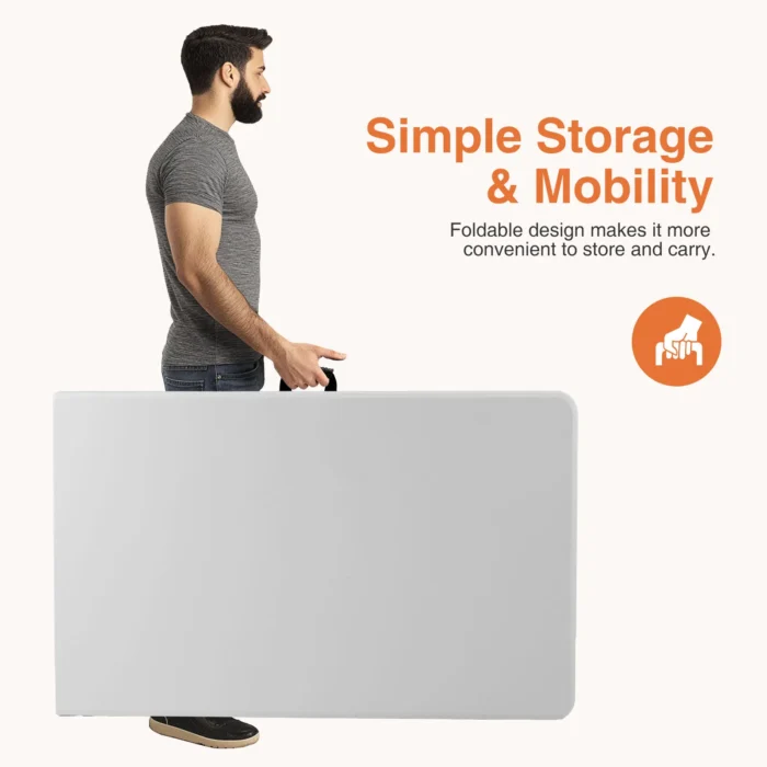 Heavy-Duty Folding Table with Carry Handle & Safety Lock - Image 3