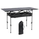 Adjustable Camping Table with Under-Table Storage Rack