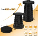 Collapsible Camping Stool with 3-in-1 Carry Bag & Retractable Design - Image 2