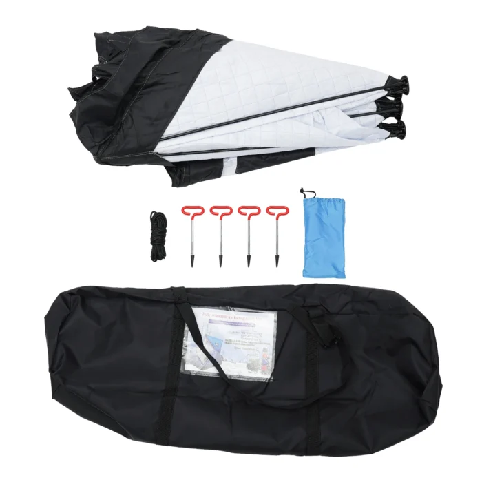 Winter Ice Fishing Tent for 1–2 People with 210D Oxford Fabric & Fiberglass Poles - Image 6