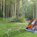 Aluminum Folding Camping Cot with Oxford Fabric & Carry Bag
