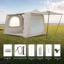 Inflatable SUV Camping Tent for 4–8 People, Waterproof Air Tent with Easy Setup Glamping Design - Image 5