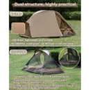 TOMOUNT Ultralight Backpacking Tent for 1–2 Person, 3.3–4.4LB Nylon Hiking Shelter - Image 3