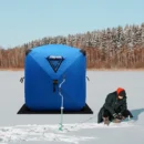 Winter Ice Fishing Tent for 1–2 People with 210D Oxford Fabric & Fiberglass Poles