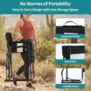 Portable Folding Rocking Chair with Mesh Back & Waterproof Armrests - Image 5