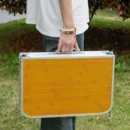 3-Fold Camping Table with Lightweight Aluminum Legs - Image 2