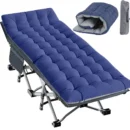 XXL Heavy-Duty Folding Camping Cot with Removable Mattress