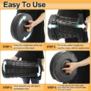 Collapsible Camping Stool with 3-in-1 Carry Bag & Retractable Design - Image 4