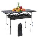 Adjustable Camping Table with Under-Table Storage Rack - Image 2