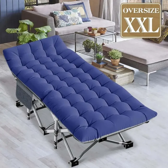 XXL Folding Camp Cot with Removable Mattress & Carry Bag - Image 5