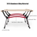 Height-Adjustable Aluminum Camping Cot with Ultralight Folding Design