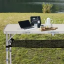 3FT Folding Camping Table with 3 Adjustable Heights, Aluminum Lightweight Picnic Table - Image 3