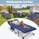 XXL Heavy-Duty Folding Camping Cot with Removable Mattress - Image 6