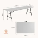 Heavy-Duty Folding Table with Carry Handle & Safety Lock - Image 5