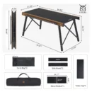 IGT Folding Aluminum Alloy Camping Table for BBQ & Outdoor Cooking - Image 4