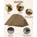TOMOUNT Ultralight Backpacking Tent for 1–2 Person, 3.3–4.4LB Nylon Hiking Shelter - Image 5