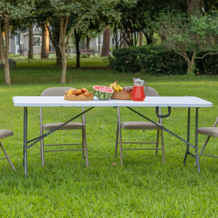 Heavy-Duty Folding Table with Carry Handle & Safety Lock - Image 2